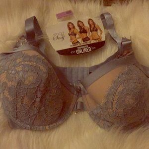 Embroidered the unlined bra